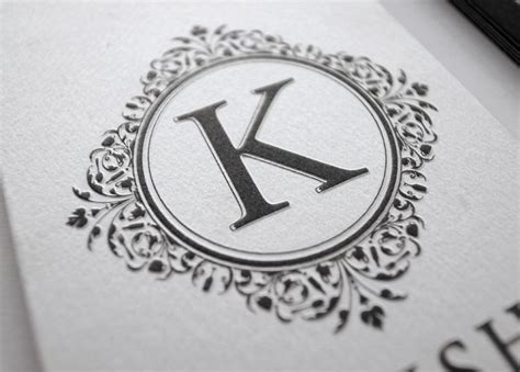 K Monogram.