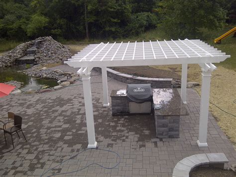 Vinyl Pergola Installation - Poly Enterprises