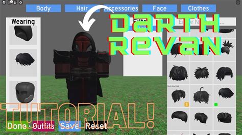 ROBLOX saber showdown (DARTH REVAN) tutorial! - YouTube