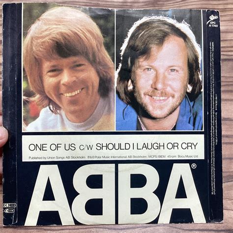 ABBA One Of Us Vintage Vinyl 7 inch single by... - Depop