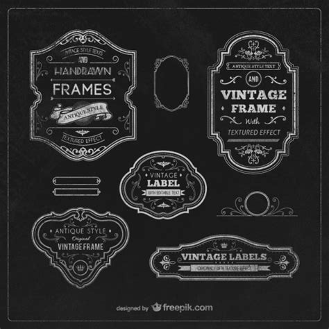 Premium Vector | Vintage labels and frames