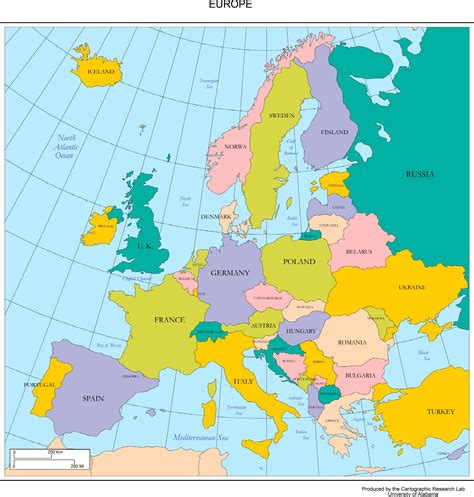 A Map Of Europe – Topographic Map of Usa with States