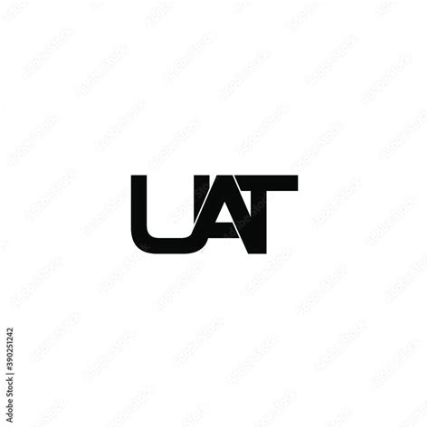 uat letter original monogram logo design Stock Vector | Adobe Stock