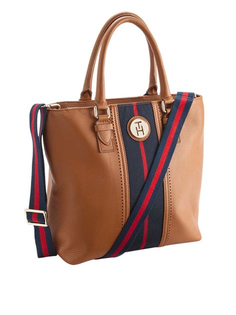 Tommy Hilfiger Tote Bag in Brown (tan) | Lyst