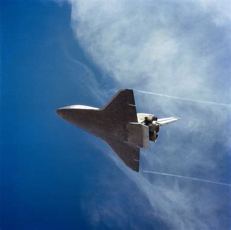 Edit free photo of Space shuttle landing,wingtip vortices,flying ...