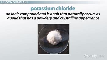 What is Potassium Chloride? - Uses, Formula & Side Effects - Video ...