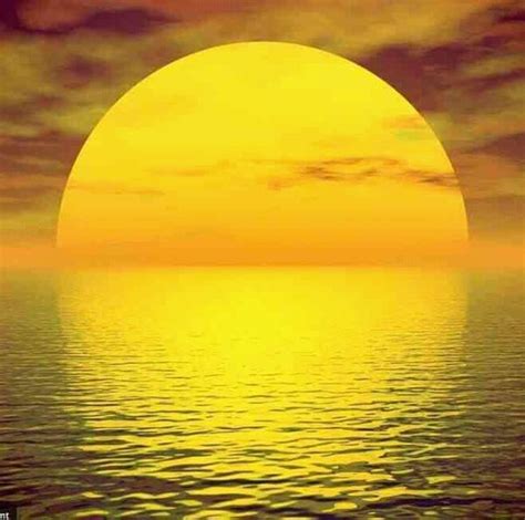 The yellow sun sets on another day. Heres hoping for another sunny one ...