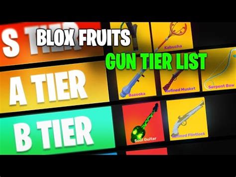 All Gun Style Tier List on Blox Fruits (NEW UPDATE) - YouTube