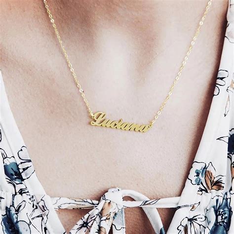 Custom Gold Name Necklace | Sincerely Silver