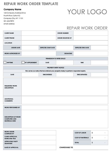 3-Part Maintenance Work Order Forms Package Of 100 HD Supply ...