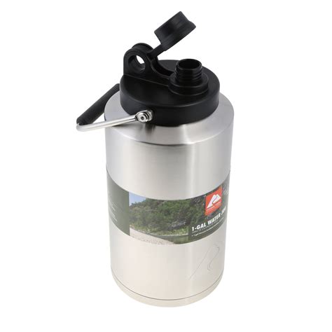 Ozark Trail 1 Gallon Double-Wall Vacuum-Sealed Bottle Stainless Steel ...