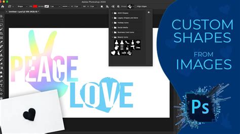 ⬛ PHOTOSHOP SHAPES TUTORIAL Custom Shapes from Images - YouTube
