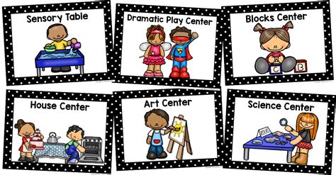 Center Signs for Preschool Pre-K Classroom | Preschool center signs ...