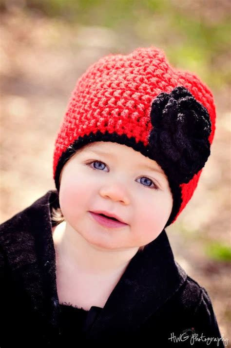 Girls Christmas Hat / Crochet Girls Hat / Girls Winter Hat / | Etsy