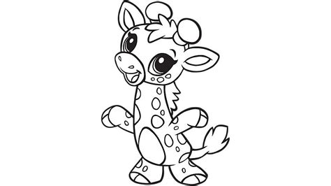 Baby giraffe coloring printable | Giraffe coloring pages, Giraffe ...