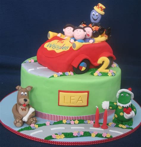 Blissfully Sweet: Wiggles Big Red Car Cake Featuring Wags, Dorothy & Henry