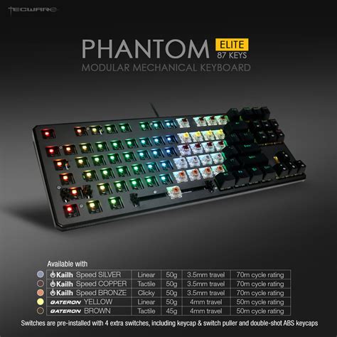 Tecware Phantom Elite TKL Mechanical RGB Keyboard