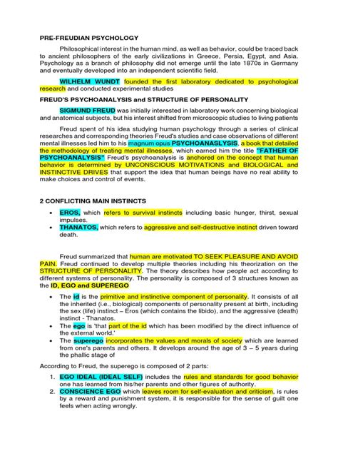 Freudian Revolution Notes | PDF | Id | Sigmund Freud