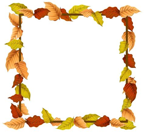 An autumn leaf border 296171 Vector Art at Vecteezy