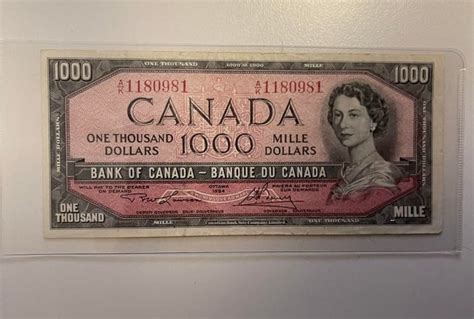 How much is a $1,000 Canadian bill from 1954 worth? - Vancouver Is Awesome