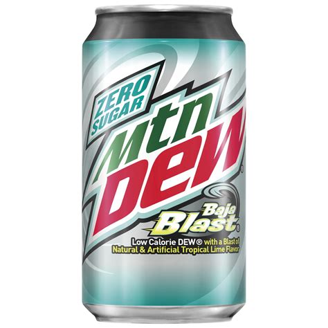 Mtn Dew Baja Blast Zero Sugar, 12 oz Cans, 18 Count - Walmart.com