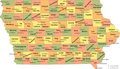 Iowa County Map