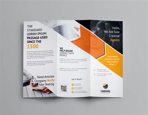 Arrow Corporate Tri-Fold Brochure Template 7 #brochuretemplate # ...