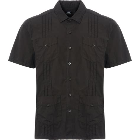 Edwin Black Guayabera Shirt I025216_89_GD | Stuarts London