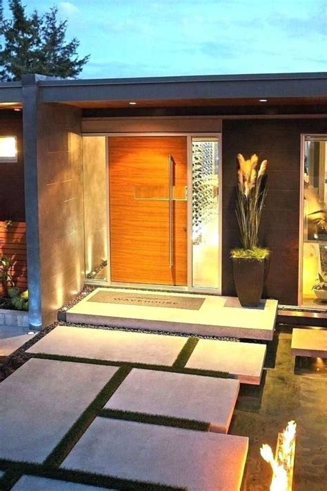 32 The Best Modern Front Entrance Exterior Design Ideas - MAGZHOUSE ...