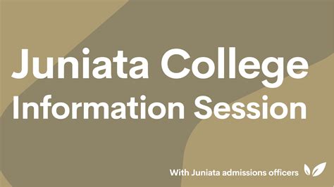 Juniata College Info Session | CollegeVine