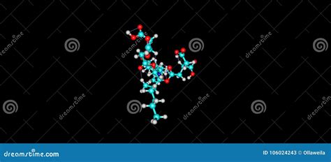 Fumonisin Molecular Structure Isolated on Black Stock Illustration ...