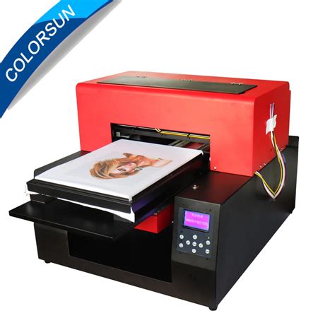 Colorsun Automatic A3 size DIY T shirt Flatbed printer Digital Printing ...