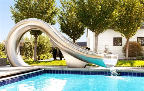 Easy Install Residential Pool Slide | Waha by Splinterworks ...