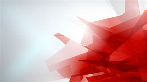 Red and white digital wallpaper, abstract, low poly HD wallpaper ...