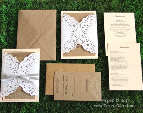 { Confession of a Paper Addict }: Romantic & Rustic Wedding Invitation