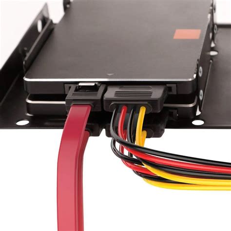 SSD / SATA III Hard Drive Connection Cables (1x 4 Pin to Dual 15 Pin ...