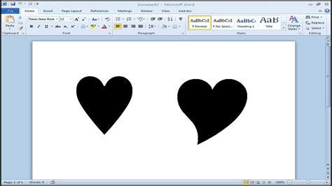 Heart Template For Microsoft Word | PDF Template