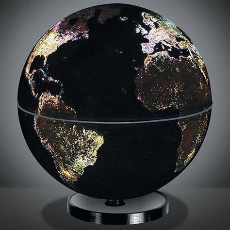 So looks our Globe at night. The night lights of our planet! So ...