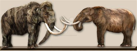 Mammoth vs Mastodon by Dantheman9758 on DeviantArt