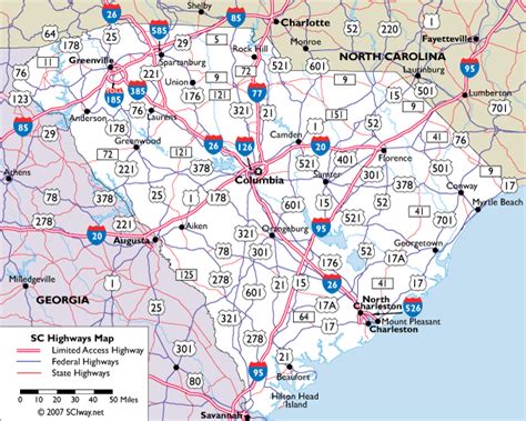 Map of South Carolina: A Source for All Kinds of Maps of South Carolina