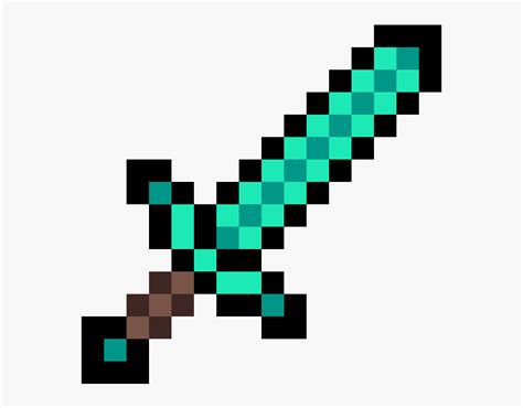 Transparent Diamond Sword Minecraft, HD Png Download - kindpng