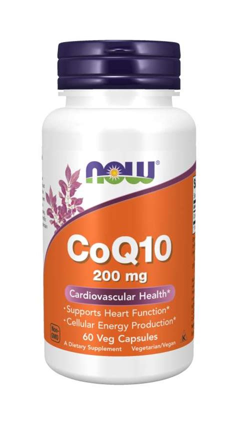 NOW CoQ10 200mg - 60 veg capsules - King's Pharmacy