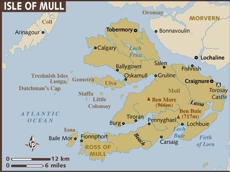 Map of Isle of Mull