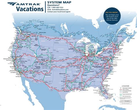 Amtrak Routes Map 2024 Usa - Betta Charlot