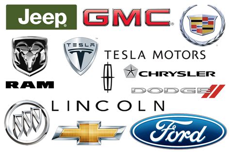 11 American Car Brands and Their Logos | Car brands, American car logos ...