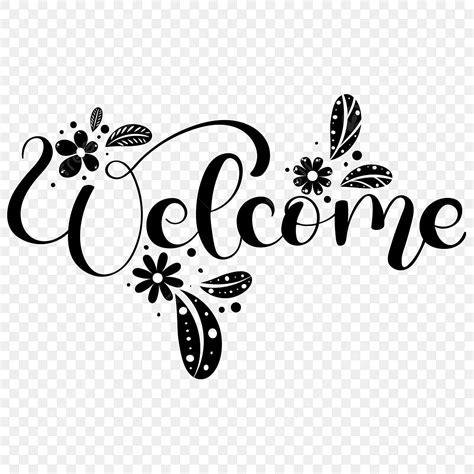 Welcome Hands With Flowers Clipart