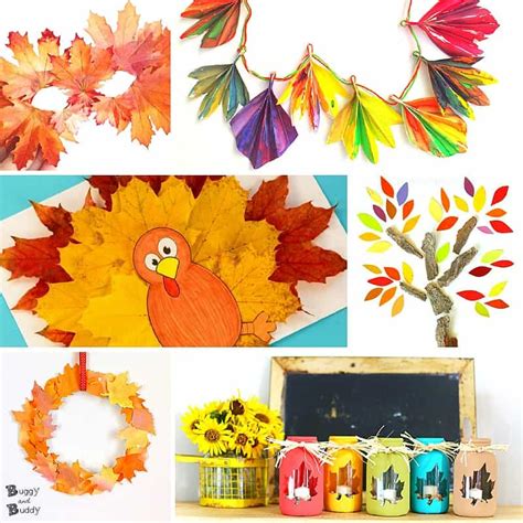 20+ Fun and Inspiring Fall Leaf Crafts for Kids - Buggy and Buddy