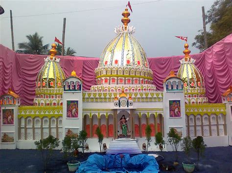 Saraswati Puja Pandal - Temple of the Vedic Planetarium