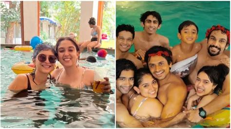 Kiran Rao, Aamir Khan, Reena Dutta were all at Ira Khan's poolside ...