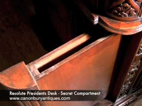 Resolute Presidents Desk - Secret Compartment - YouTube